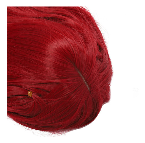 / Peluca Larga Roja Para Cosplay, Pelucas Rectas Bang