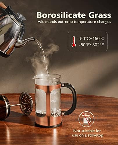 Bayka Cafetera De Prensa Francesa, Prensa De Café De Acero I