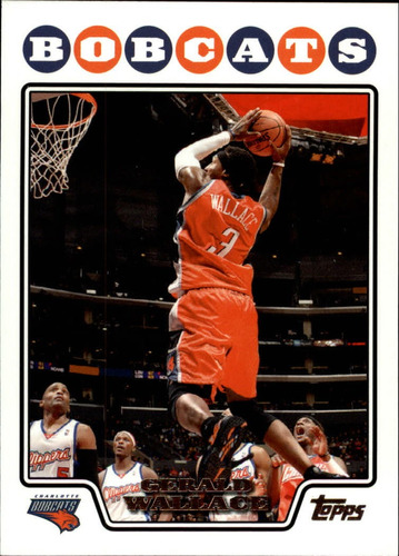 2008-09 Topps #109 Gerald Wallace Charlotte Bobcats