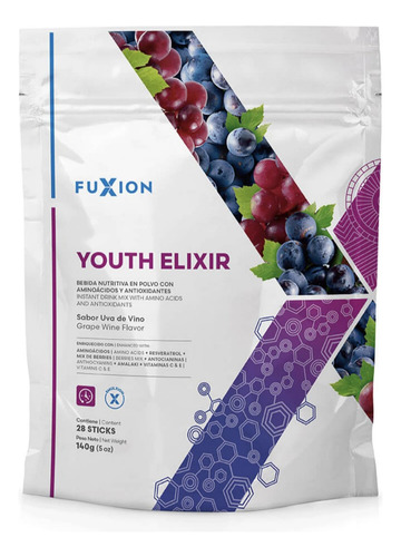 Youth Elixir Fuxion Mantèn Tu Cuerpo Joven Pack X 28unid.
