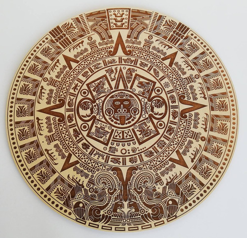Calendario Azteca De 90 Cm Grabado