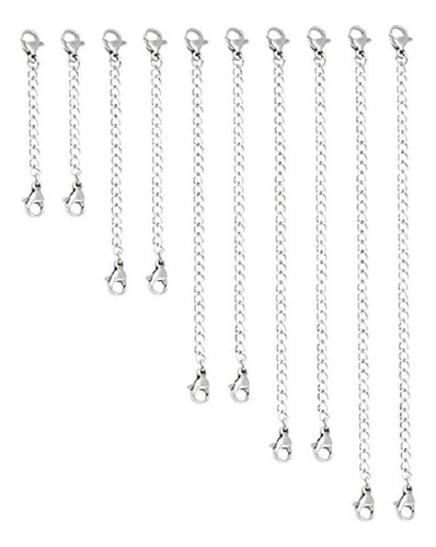 ) 10 Piezas Extensor De Collar Cadena De Extensión Con