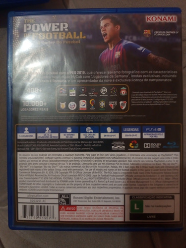 Pro Evolution Soccer 2019 Pes 19 Ps4 Midia Física
