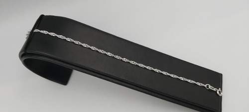 Imagen 2 de 8 de Pulsera De Pura Plata Fina 925 Torzal Unisex 2mm Delgada