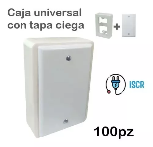 Tapas de PVC Registro Electrico MXBVD-002-3 5 Pzs 19mm Diámetro Tapa  Cuadrada con Salida Redonda Verde PVC, BoxCover Orbed