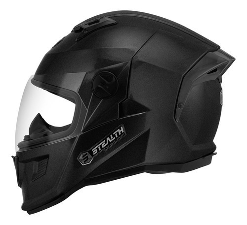 Capacete Moto Masculino Pro Tork Stealth Brilhante Solid Cor Preto Tamanho do capacete 60