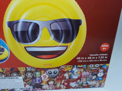 Isla Emoji Flotador Cámara De Aire Inflable