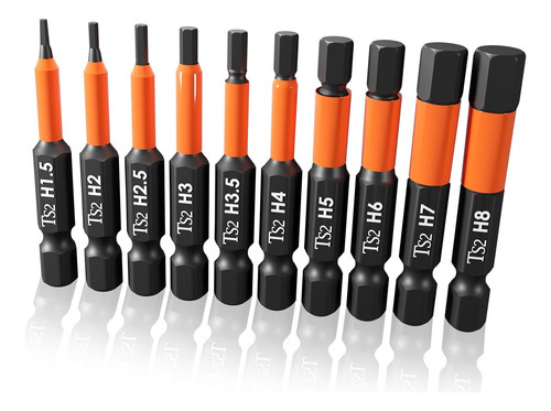 Impact Hex Drill Bit Set Hex Head Allen Wrench Bits Tamper R