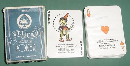 Antiguo Mazo Cartas Poker Velcap Argentina Con Detalle