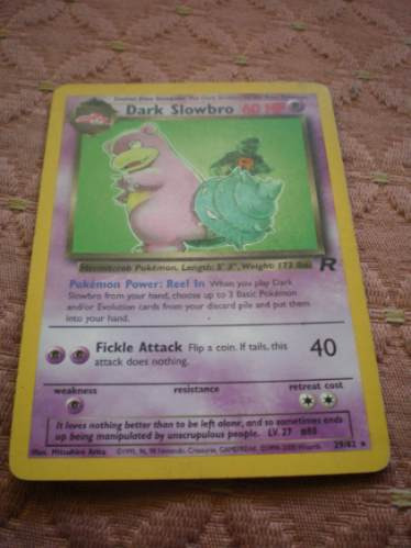 Dark Slowbro - Pokemon Estrella  - Impecable No Foil