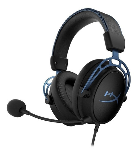 Imagen 1 de 4 de Auriculares gamer inalámbricos HyperX Cloud Alpha S HX-HSCAS blue
