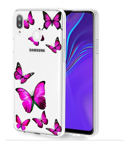 Funda Para Samsung Galaxy A20/a30 - Mariposas Rosas