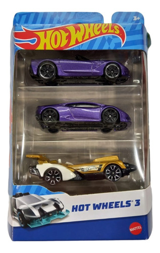 Hot Wheels Pack Por 3 Vehiculos Mattel