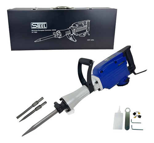 Martelete Rompedor Demolidor 15kg 2500w 30j Profissional