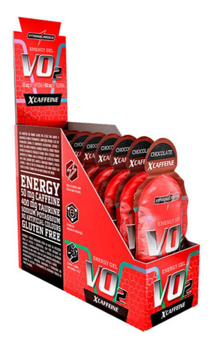 Vo2 Gel X Caffeine 10 Sachês X 30g Chocolate Integralmedica