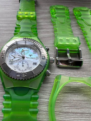 Correas Technomarine Csx Apnea Verde Electric Nuevas Orig.