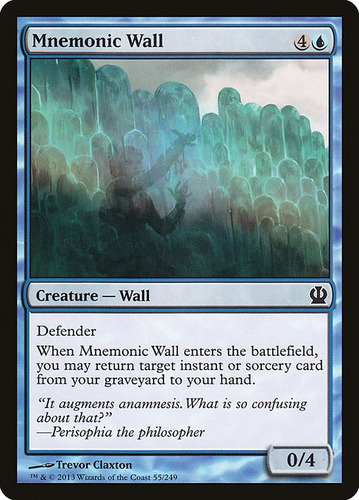 Carta Magic Mnemonic Wall X4 Unidades Playset Mtg