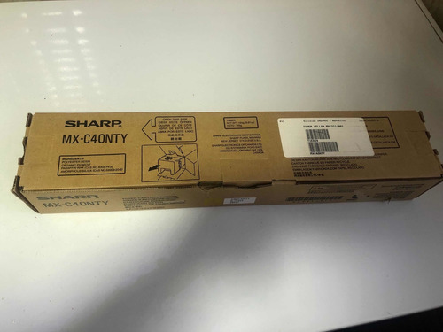 Toner Cartucho Sharp Amarillo Mx-c40nty