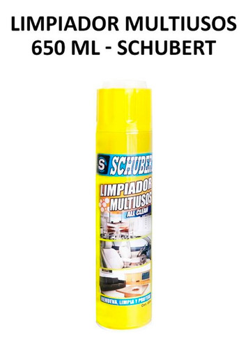 Limpiador Multiuso De Espuma 650ml Schubert