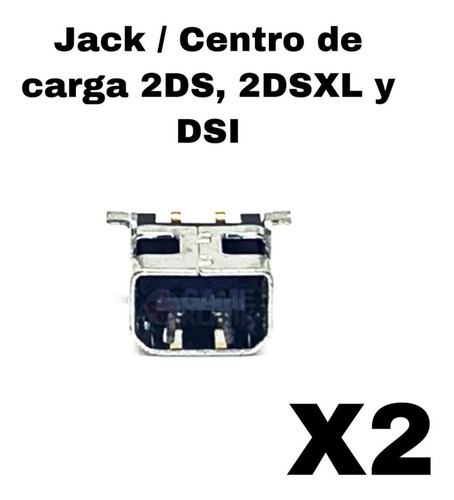 2x Jack Conector Centro De Carga Para Nintendo 2ds New 2dsxl