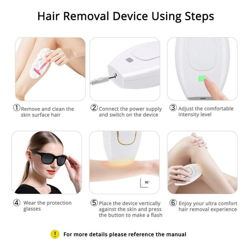 Dispositivo De Depilación Láser Flashes Ipl, Permanente E In