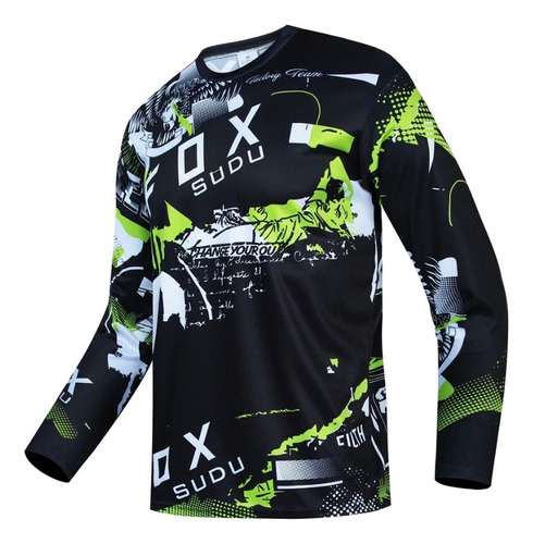 Camiseta De Ciclismo/ Motocross Manga Larga Para Hombre