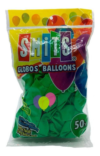 Globos Smits #12 C/50 Estandar Colores Smi1x1 Color Lima