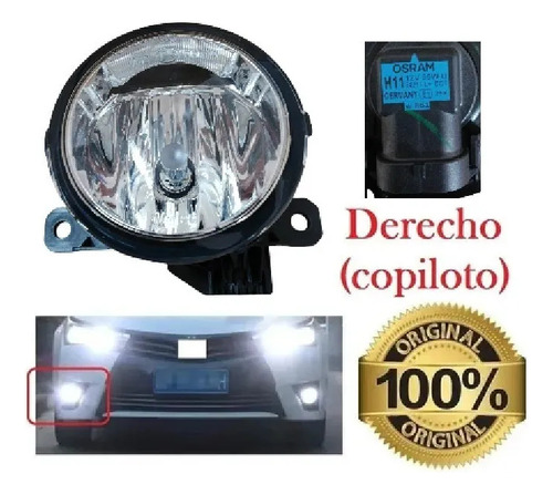 Faro Auxiliar Orig Halogeno Cromo Derecho Ford Mustang 2011