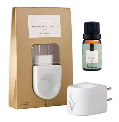 Kit Aromatizador Difusor Elétrico Via Aroma Com Essência