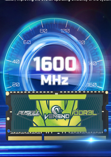 Memoria Ram 8gb Ddr3l Puskill Ddr3l, 8gb,1600 Mhz Nova!!!