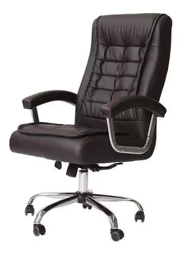 Silla de escritorio Cadeiras Inc Cadeira-Escritório-Presidente-Executiva-Alta-Confortável-Giratória  A6629 ergonómica con tapizado de cuero sintético