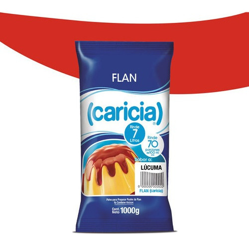 Pack 10 - Caricia Flan Lúcuma 1kg