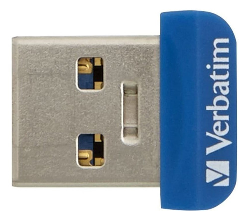 Pendrive Usb 3.0 De 16 Gb Verbatim Stay Nano Flash Usb Azul