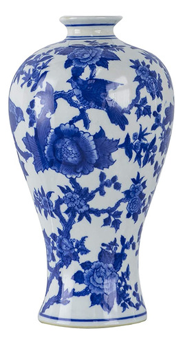 ~? A & B Home 13 '' Blue White Porcelain Jar Flower Planter 