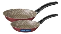 Comprar Jogo De 2 Frigideiras Tramontina Antiaderente Vermelho Turim