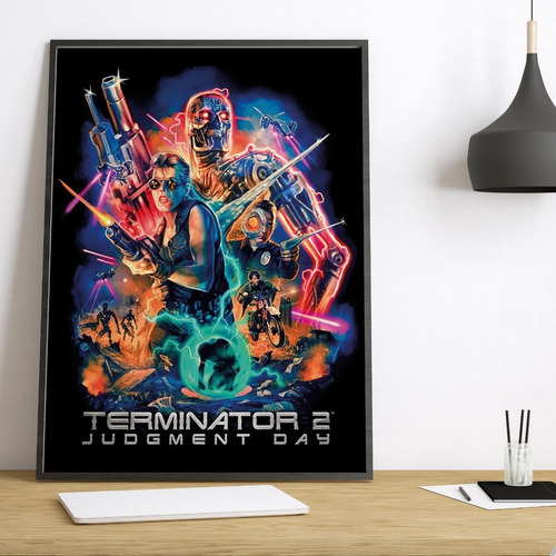 Vinilo Decorativo 30x40cm Poster Terminator 2 Judgment Day