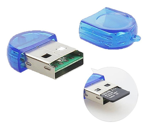 Lector Memoria Micro Sd Adaptador Usb Tipo Pendrive X 10 Und