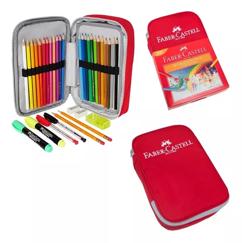 PACK ESCOLAR FABER CON ESTUCHE PINTURAS