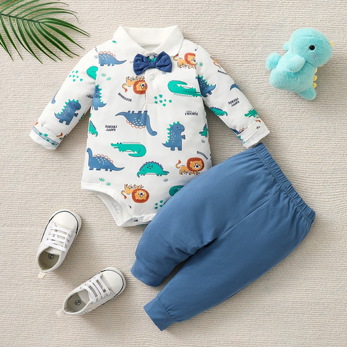 Conjunto Hibobi 3 Piezas De Algodón Para Bebé Niña Blanco 3-6 M