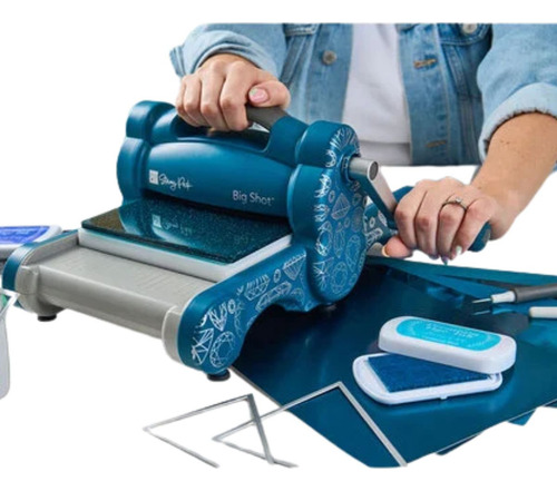 Máquina Troqueladora Suajadora Big Shot Sizzix Ed Esp Verde
