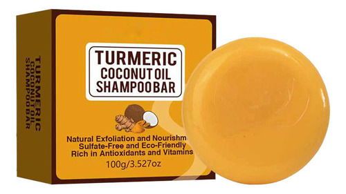 Jabón Champú Con Aceite De Coco Y Cúrcuma L, 100 G, 5004