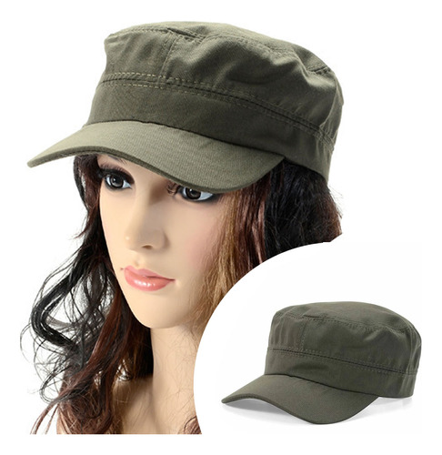 Bone Quepe Tipo Militar Liso Camping Tatica Cap Aba Curva