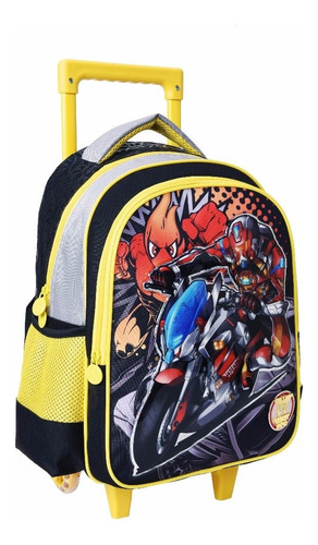 Mochila Rodinho Silicone Com Alça Menino Moto Fuseco Cbd3170