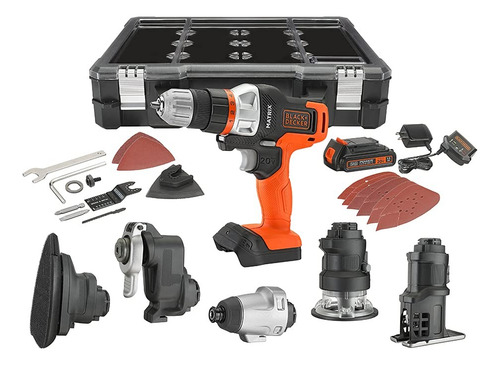 Taladro 6 Herramientas Combinadas Matrix 20v - Black+decker