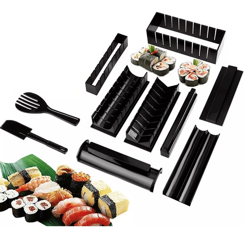 Kit Fabricación Sushi Set 10 Piezas Para Hacer Sushi Maker