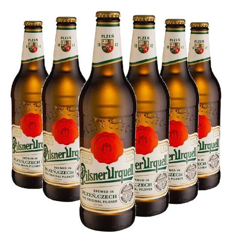 Imagem 1 de 1 de Cerveja Tcheca Pilsner Urquell 500ml ( 6 Unidades )