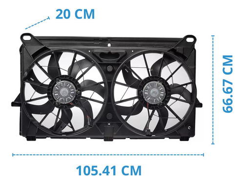 Ventilador Completo Gmc Yukon Xl 1500 V8 5.3l 2013