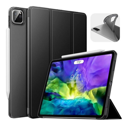 Case Estuche iPad Pro 11 2020 /18 Folio Negro Ultradelgado