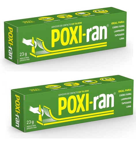 Imagen 1 de 1 de Adhesivo Contacto Poxiran® - Pomo 23g - X 2 Unidades1