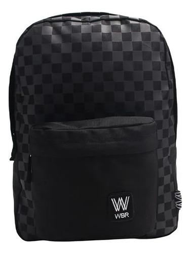 Mochila Escolar 16' Espalda Cuadros Wbr Wabro